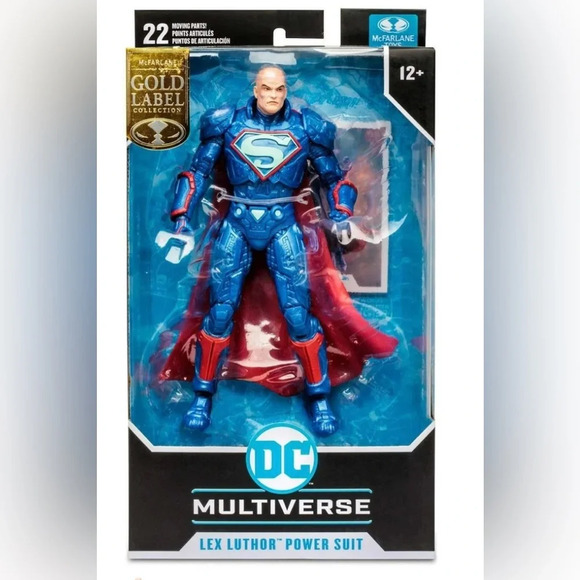 NWT Mcfarlane DC Multiverse Lex Luther Collectable 7” Action Figure Gold Label - Picture 1 of 8
